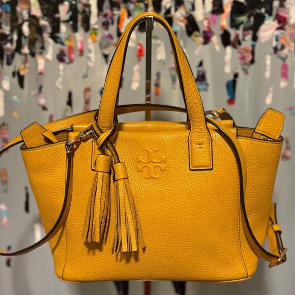 Tory Burch Mustard Yellow Tote Bag - Picture 2 of 5